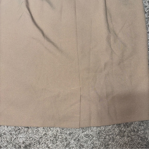 Womens Vintage Bedford Fair Plus Size Straight Skirt Tan Knee Length Size 18 - Picture 7 of 10